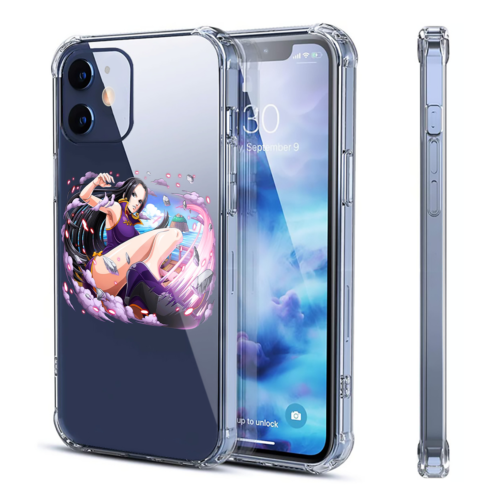 （画像用） ワンピース ボア・ハンコック ONE PIECE Boa·Hancock 【iPhone 12シリーズ対応】透明スマホケース（クリアソフトケース）